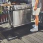 Preview: Grillunterlage Bodenschutzmatte 160 x 80 cm