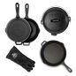 Preview: Pitboss Pelletgrill Pro 850 + 6 Piece Cast Iron Set (inkl 10831 / 40266)