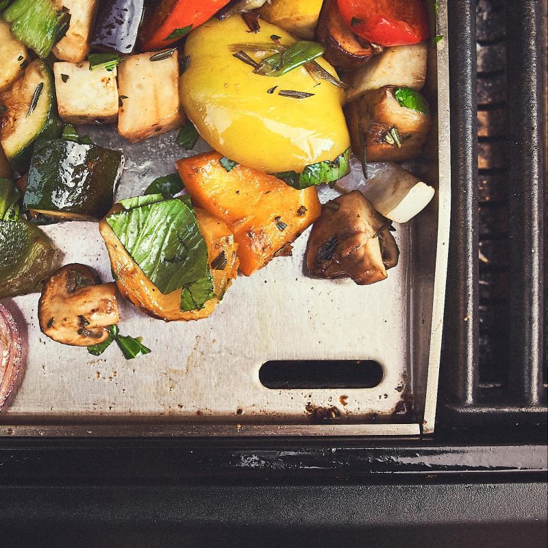 Burnhard Plancha Grillplatte Edelstahl FRED 41,5 x 23,5 x 3,5 cm