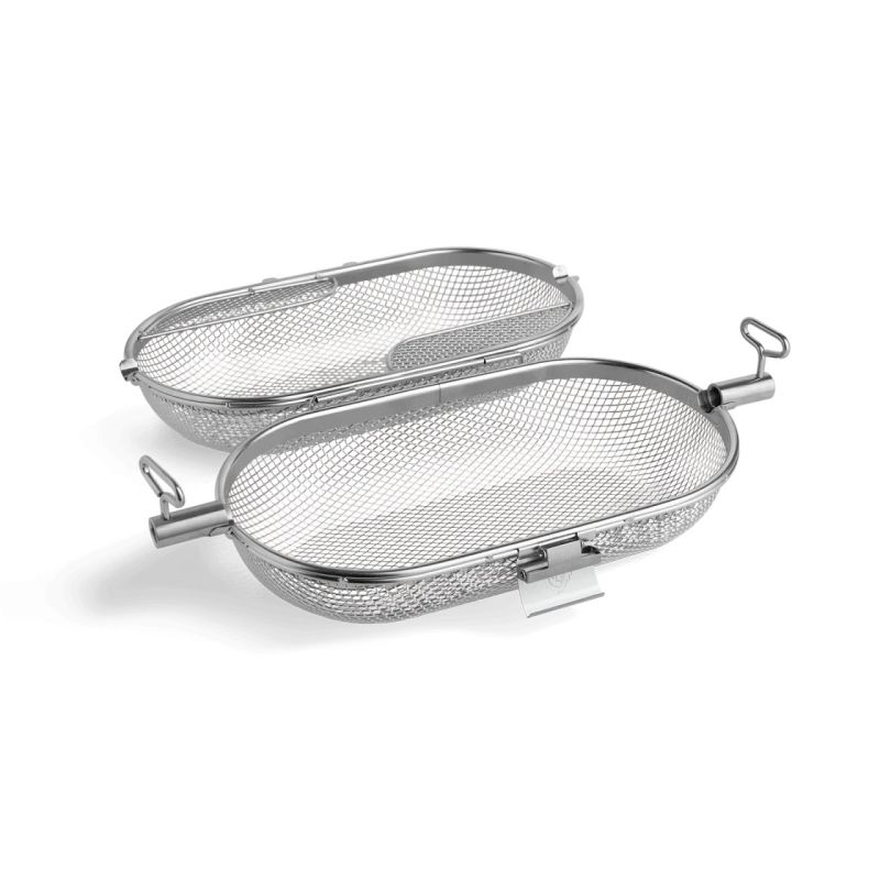 Drehspieß Grillkorb Edelstahl