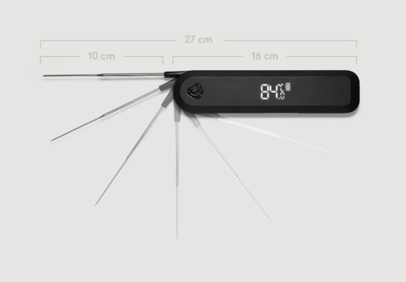 Einstich-Thermometer, klappbar