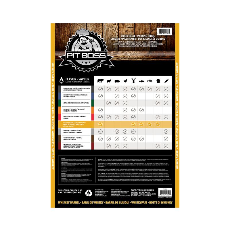 Pitboss Pellets 9kg - Whiskey Blend