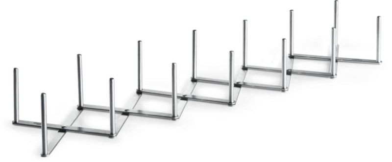 Spare-Rib-Halter, Edelstahl, verstellbar