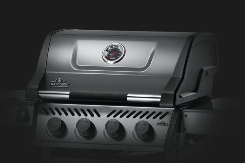 NAPOLEON® FREESTYLE 425, 4 Hauptbrenner, SIZZLE ZONE Seitenbr. und Tür, Graphit