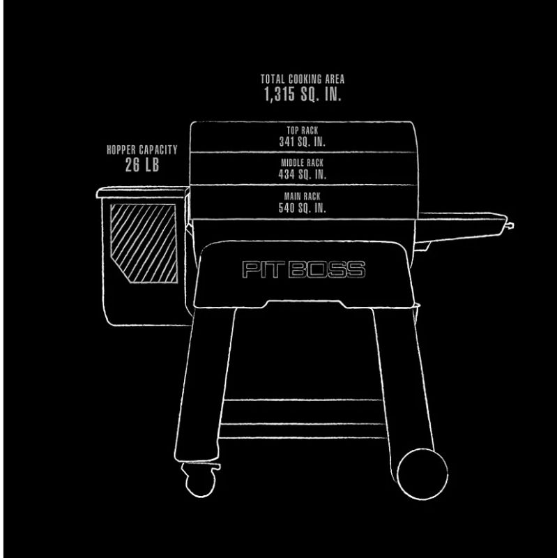 Pitboss Pelletgrill (Smoker) Competition Series 1250