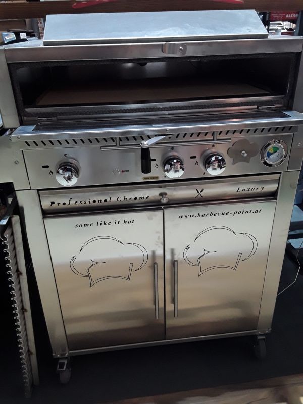 Professional Gasgrill, Chrome-Kombi (Mitnahmepreis/ Aussteller/ Vösendorf)