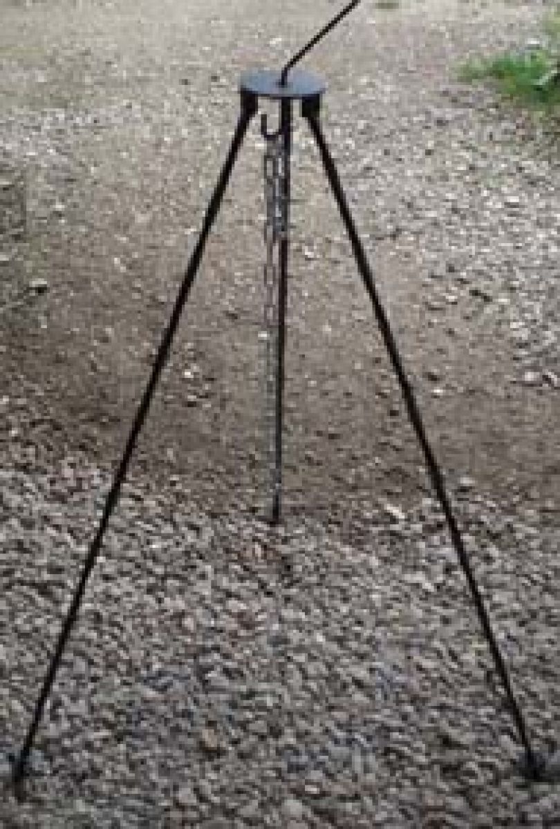 Dreibein (Kesselständer), 125 cm (inkl. Kette und Haken)