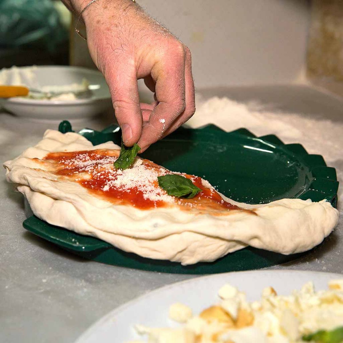 Kleine Calzone Presse