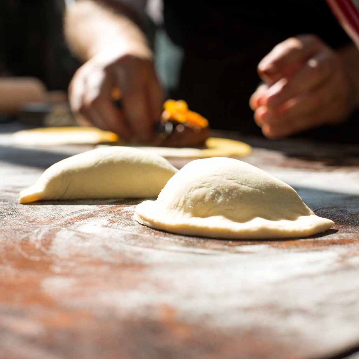 Kleine Calzone Presse