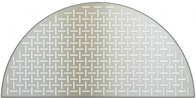 Kamado Joe® Classic Grillplatte halbrund, Edelstahl