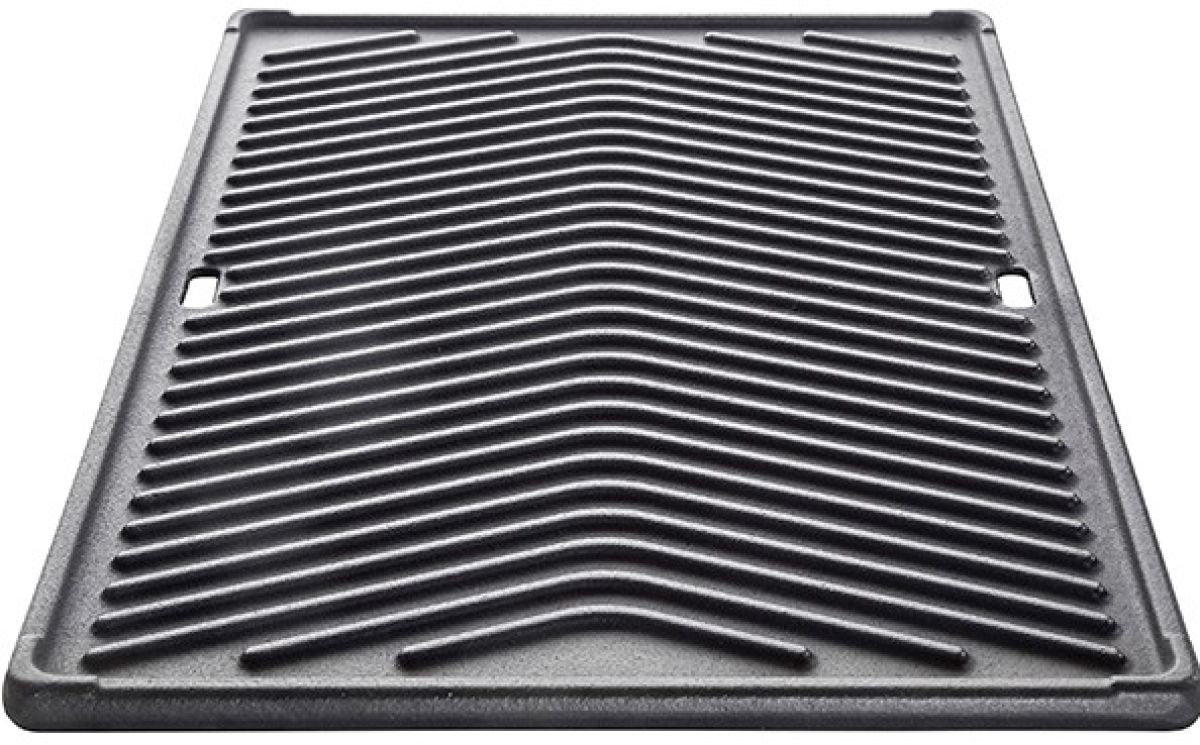 ALLGRILL Gussgrillplatte 30 cm – beidseitig verwendbar mit Ablauföffnung