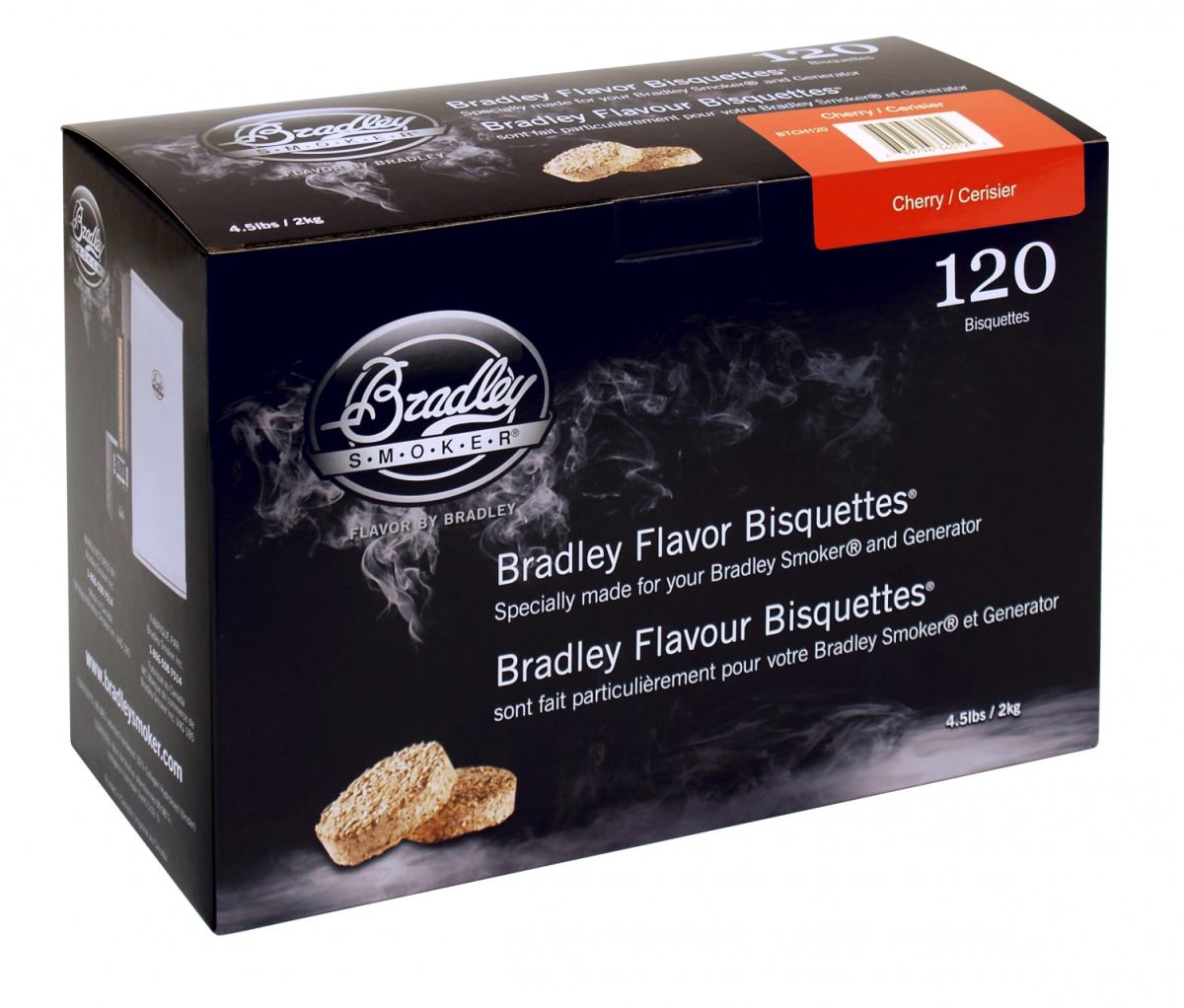BRADLEY Bisquettes 120er-Pack Cherry (Kirsche)
