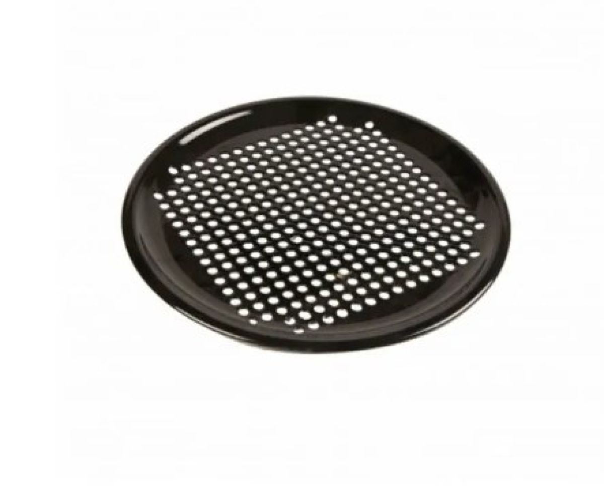 Grillplatte rund, gelocht, emailliert (Durchmesser 32,5cm)