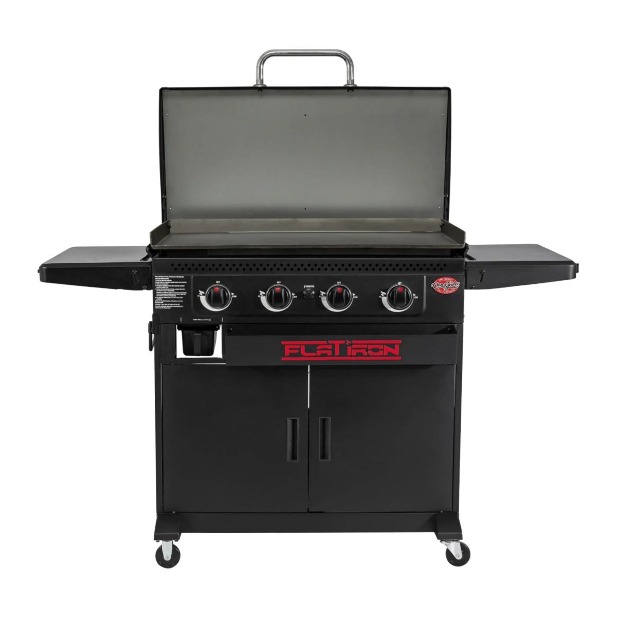 CHAR-GRILLER® Flat Iron™ Premium Gas Griddle – 4‑Brenner