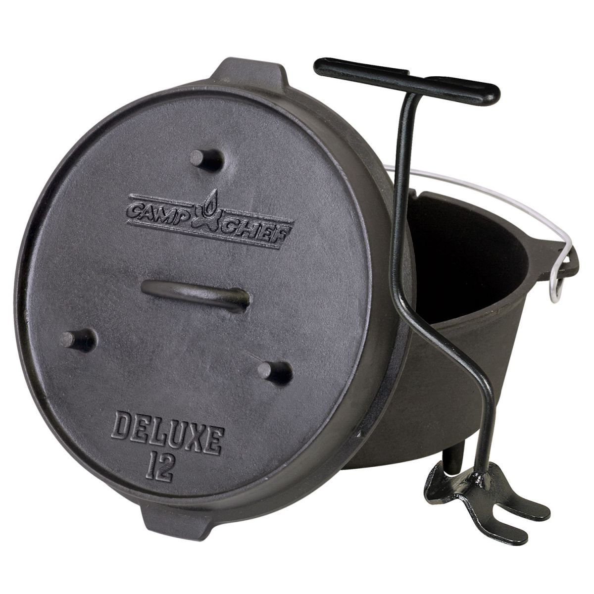 Dutch-Oven 12" deluxe, 6,0 qt. (5,7 l), Seasoned