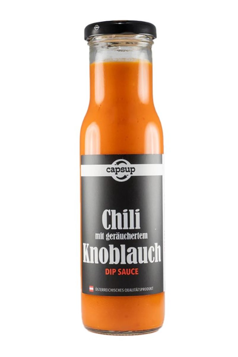 CapsUp Chilisauce mit geräuchertem Knoblauch 260g