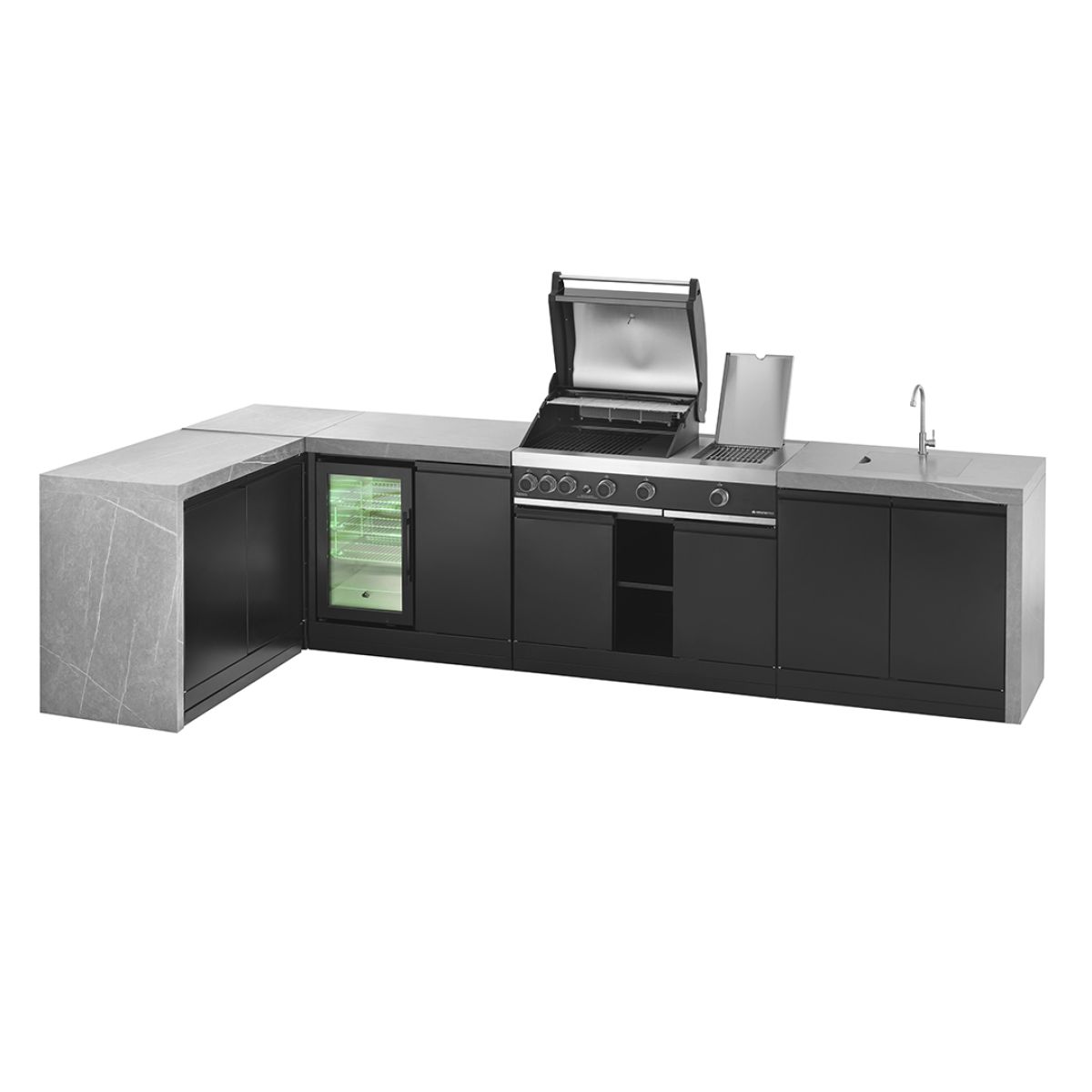 GrandPro® 451 WF Series: Waterfall Modul mit Premium G4 Plus Einbaugrill