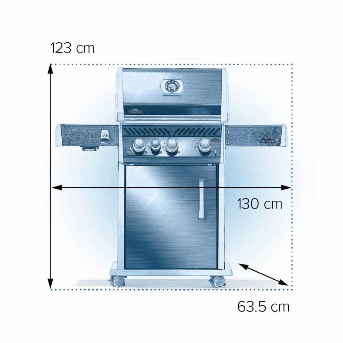 NAPOLEON® Rogue Pro 425 IR Side Black LPG