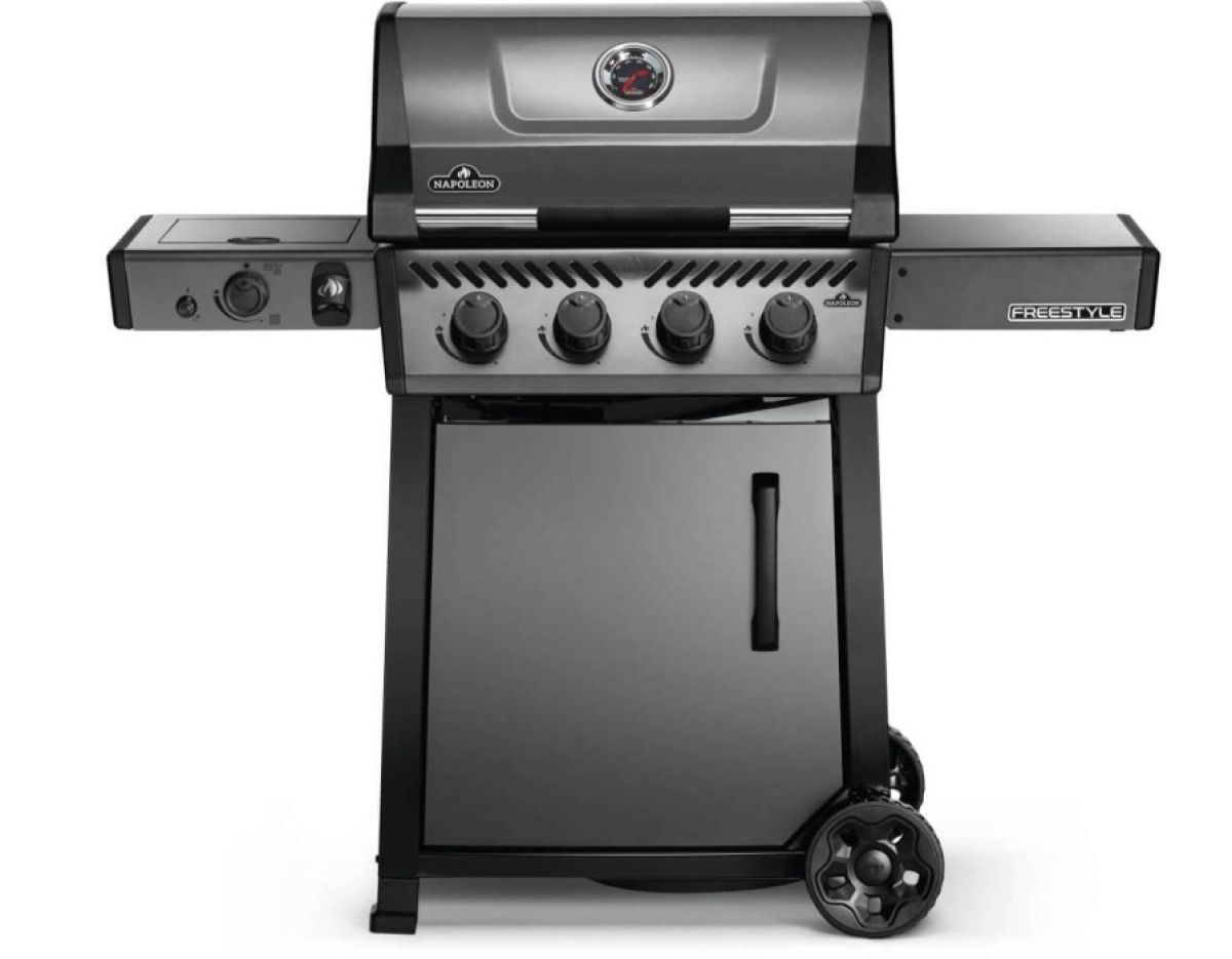 NAPOLEON® FREESTYLE 425, 4 Hauptbrenner, SIZZLE ZONE Seitenbr. und Tür, Graphit