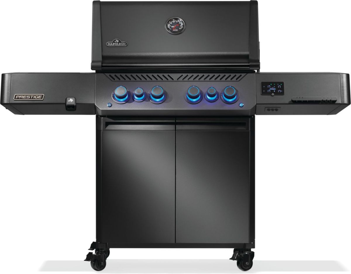 NAPOLEON® PHANTOM PRESTIGE 500, Connected, gegossenen Edelstahlrosten, Mattschwarz