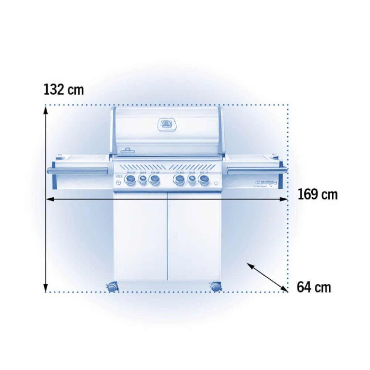 NAPOLEON® PRESTIGE PRO 500, Edelstahl, inkl. Drehspieß