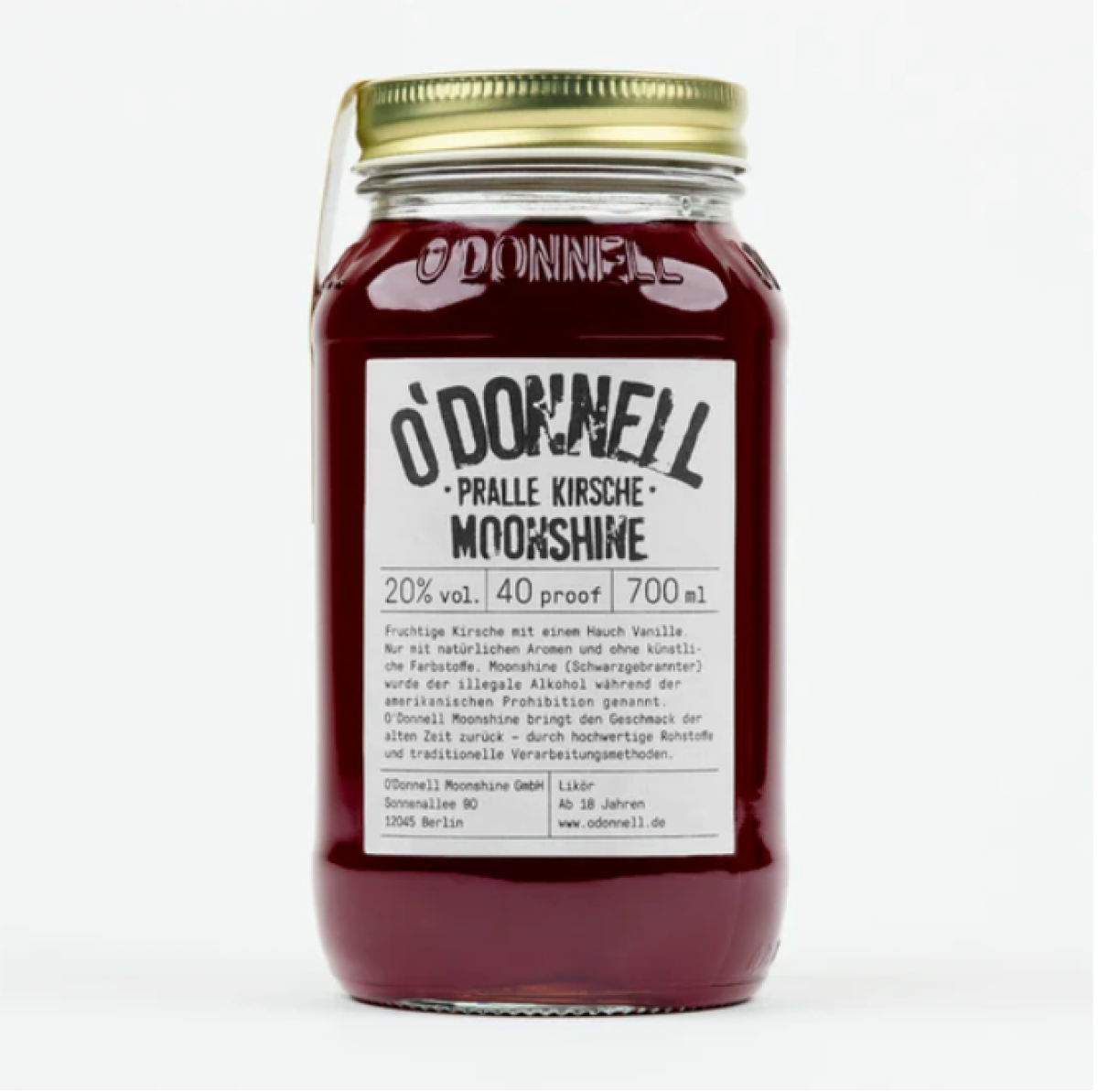 O'Donnell Moonshine Pralle Kirsche, 700ml