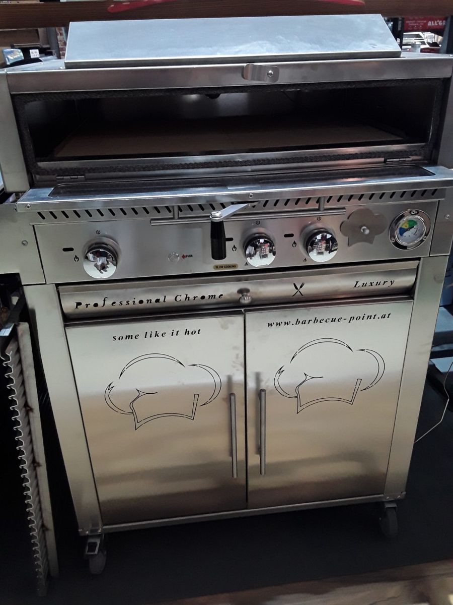 Professional Gasgrill, Chrome-Kombi (Mitnahmepreis/ Aussteller/ Vösendorf)