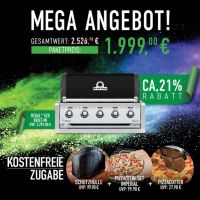BroilKing Regal 520 Built-In Bundle inkl. Abdeckhaube, Pizzastein-Set Imperial und Pizzaroller