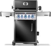 NAPOLEON® ROGUE PRO-S 425 mit Gußrosten, Schwarz, inkl. Drehspieß